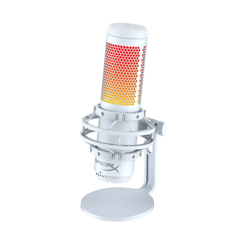 HyperX Quadcast S Gaming/Streaming Microphone - White - ميكروفون